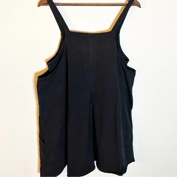 Distressed Black Newin Knit Mini Romper Dress size L - Picture 9 of 12